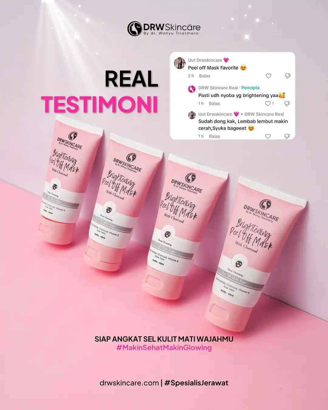 Image from DRW Skincare: 🌟 Testimoni Brightening Peel Off Mask 🌟  Gak cuma buat kulit normal,...