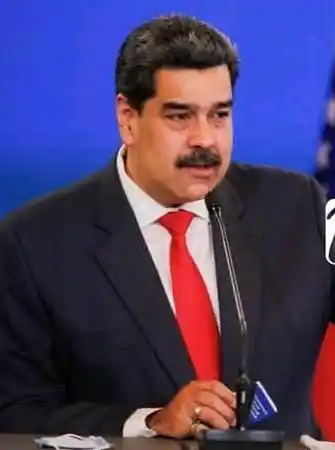 Image from Kalewa News ( En Français)🌏: 🇻🇪🇮🇱 Le Président vénézuélien parlant du soutien occidental à Neta...