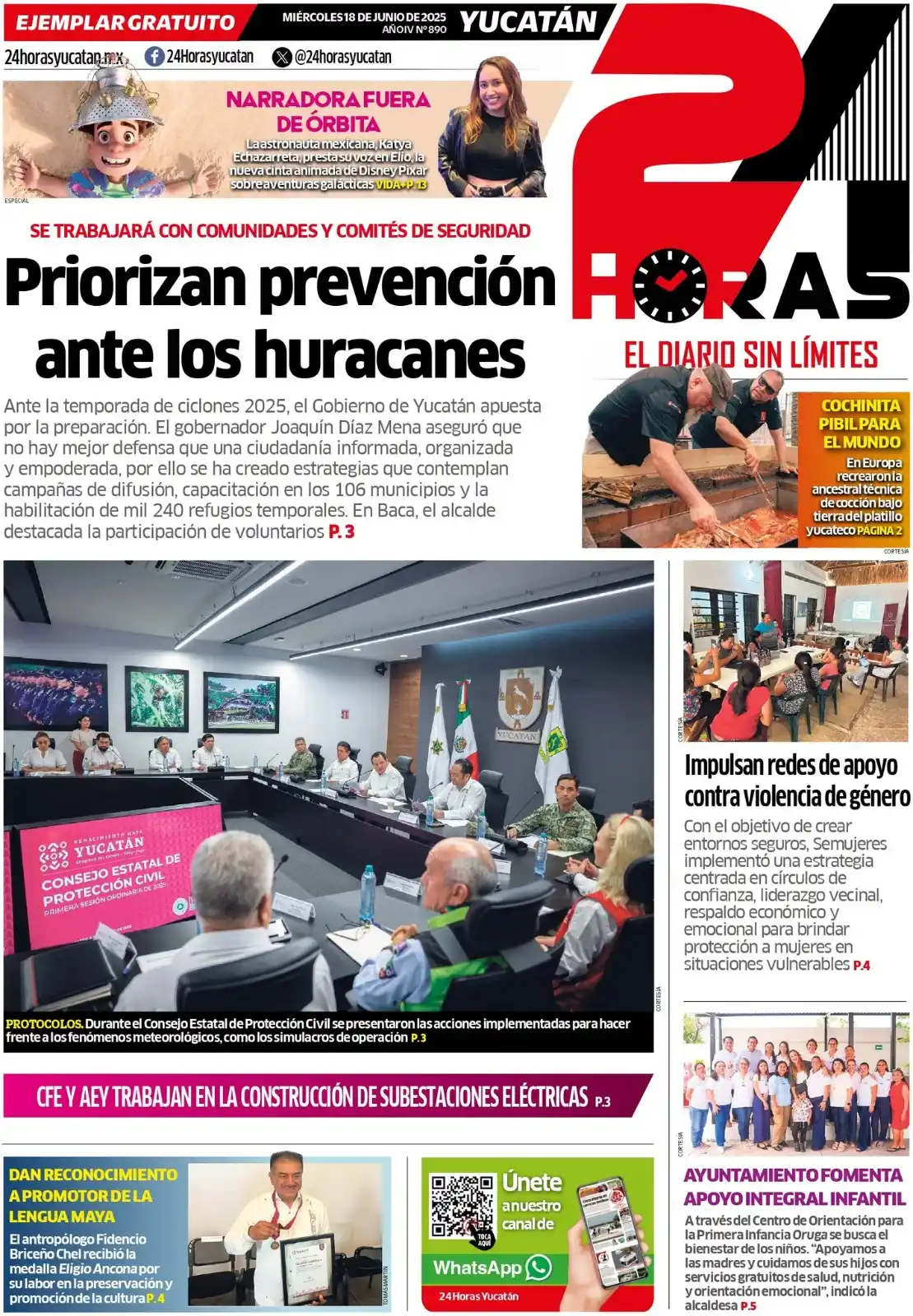 Image from 24 Horas Yucatán: 📢 ¡Ya está aquí la edición impresa de este miércoles 18 de junio de 2...