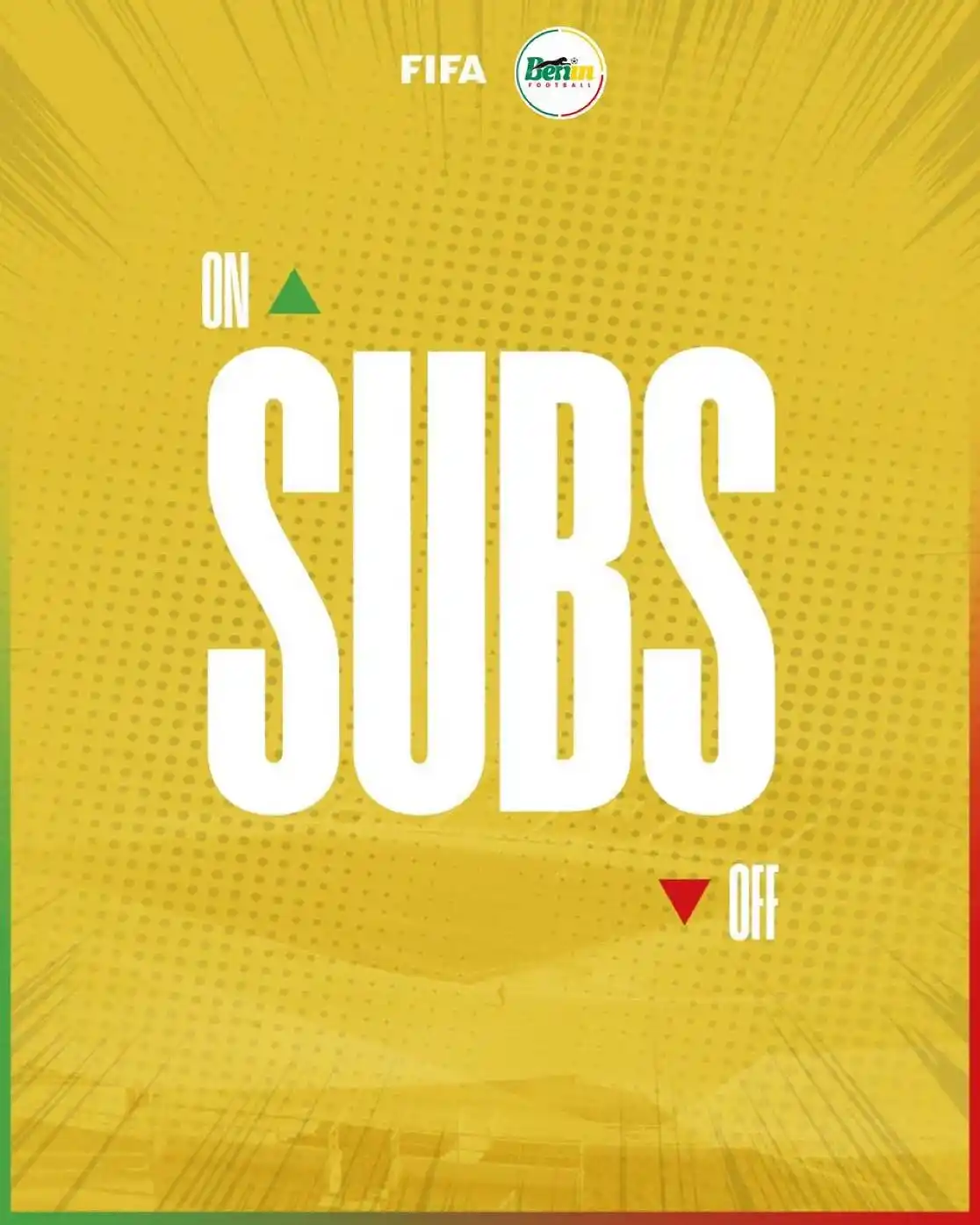 Image from BÉNIN FOOTBALL 🇧🇯🐆: ⏱ 66’ | Double changement pour le Bénin 🇧🇯 ! Sessi D’Almeida et Jode...