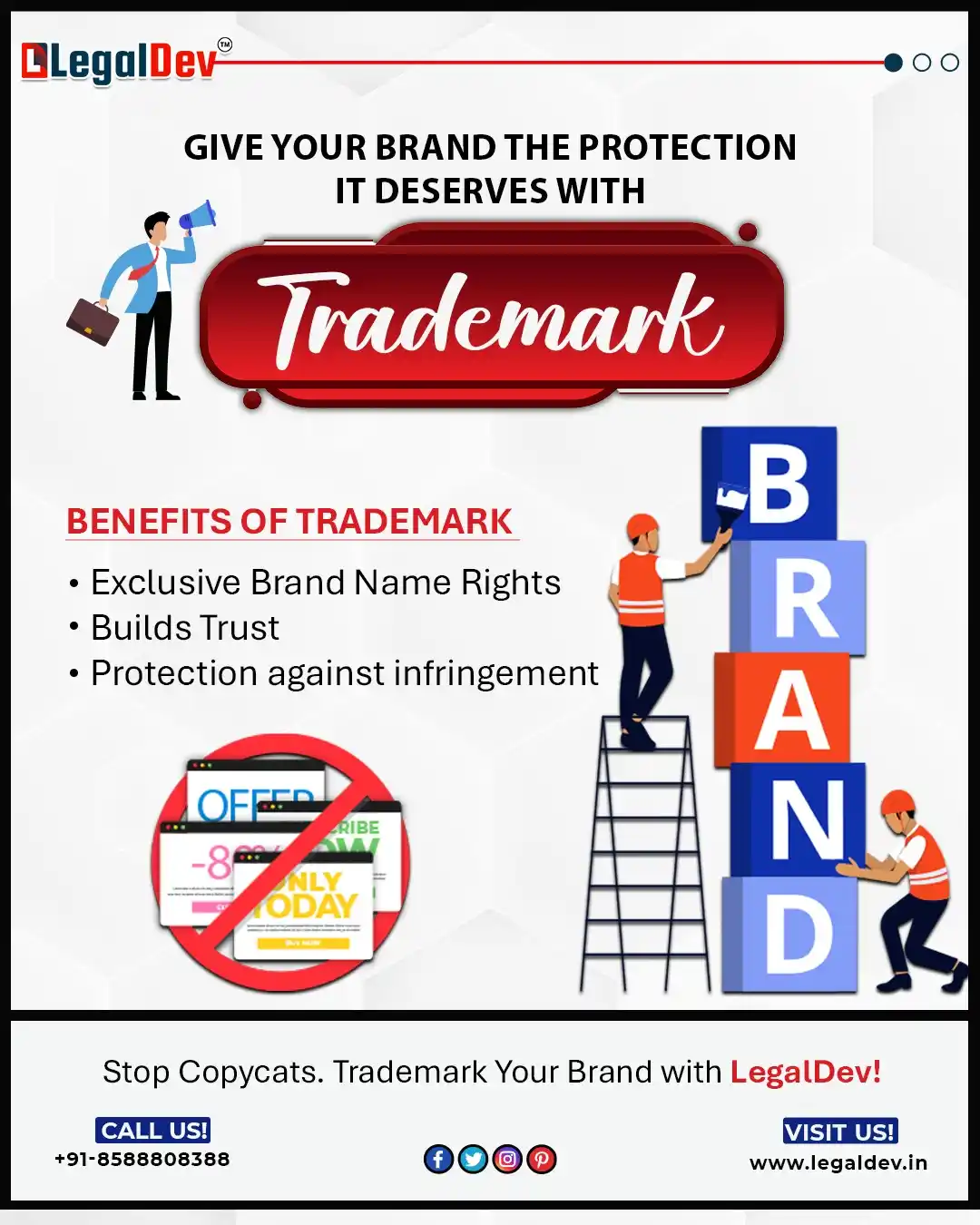 Image from LegalDev Tax Services & Consultancy: 🔖 A strong brand needs stronger protection!  ✨Secure your identity, s...