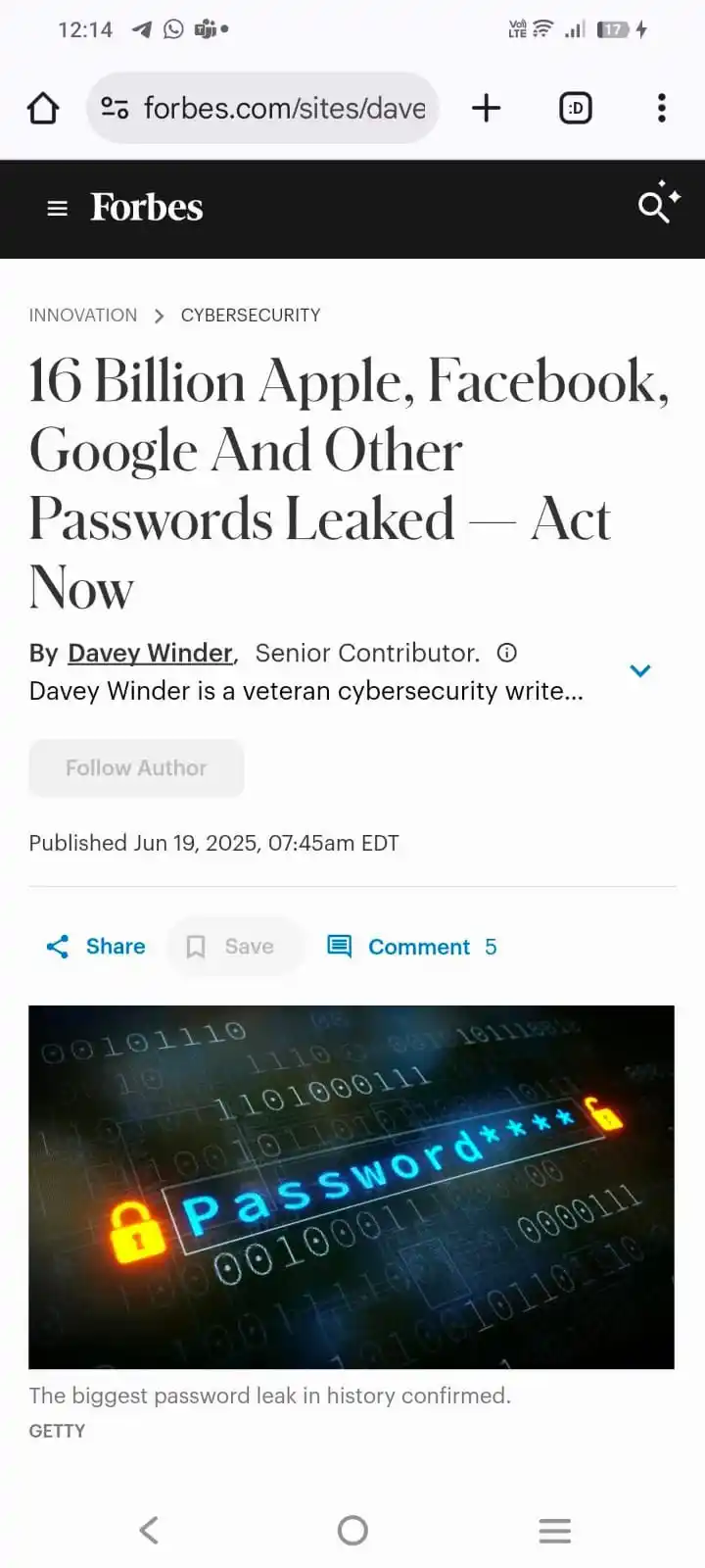 Image from 🕉️🇮🇳 वंदेमातरम्🚩🚩🇮🇳🇮🇳: बड़ी ख़बर - Google, Apple, Facebook समेत कई बड़े Platforms के 16 Billion ...