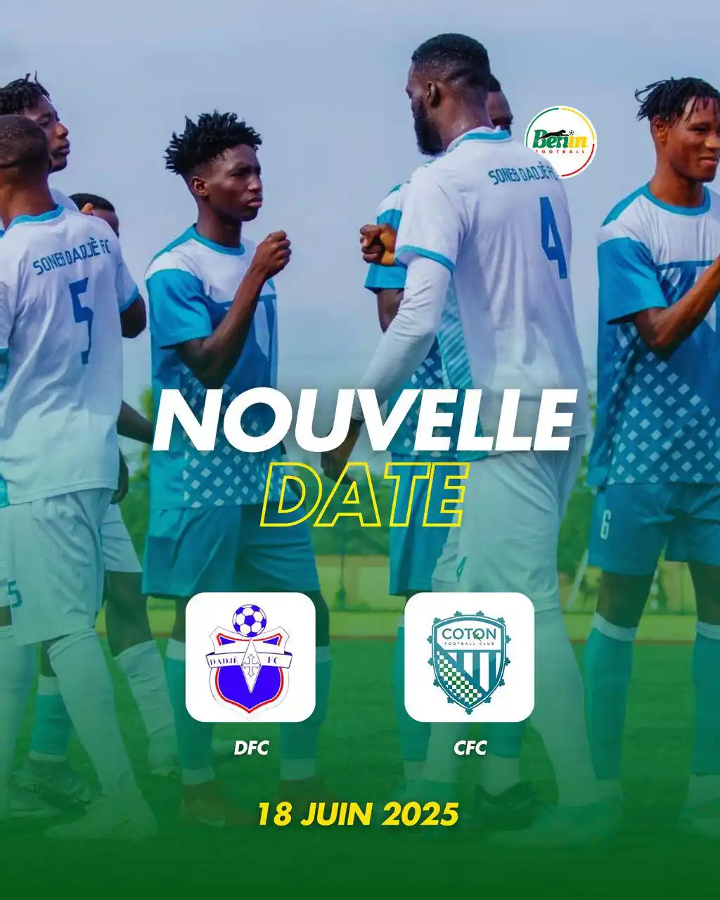 Image from BÉNIN FOOTBALL 🇧🇯🐆: 🚨 𝗖𝗛𝗔𝗡𝗚𝗘𝗠𝗘𝗡𝗧 𝗗𝗘 𝗗𝗔𝗧𝗘 !  La finale de la Celtis Ligue ...