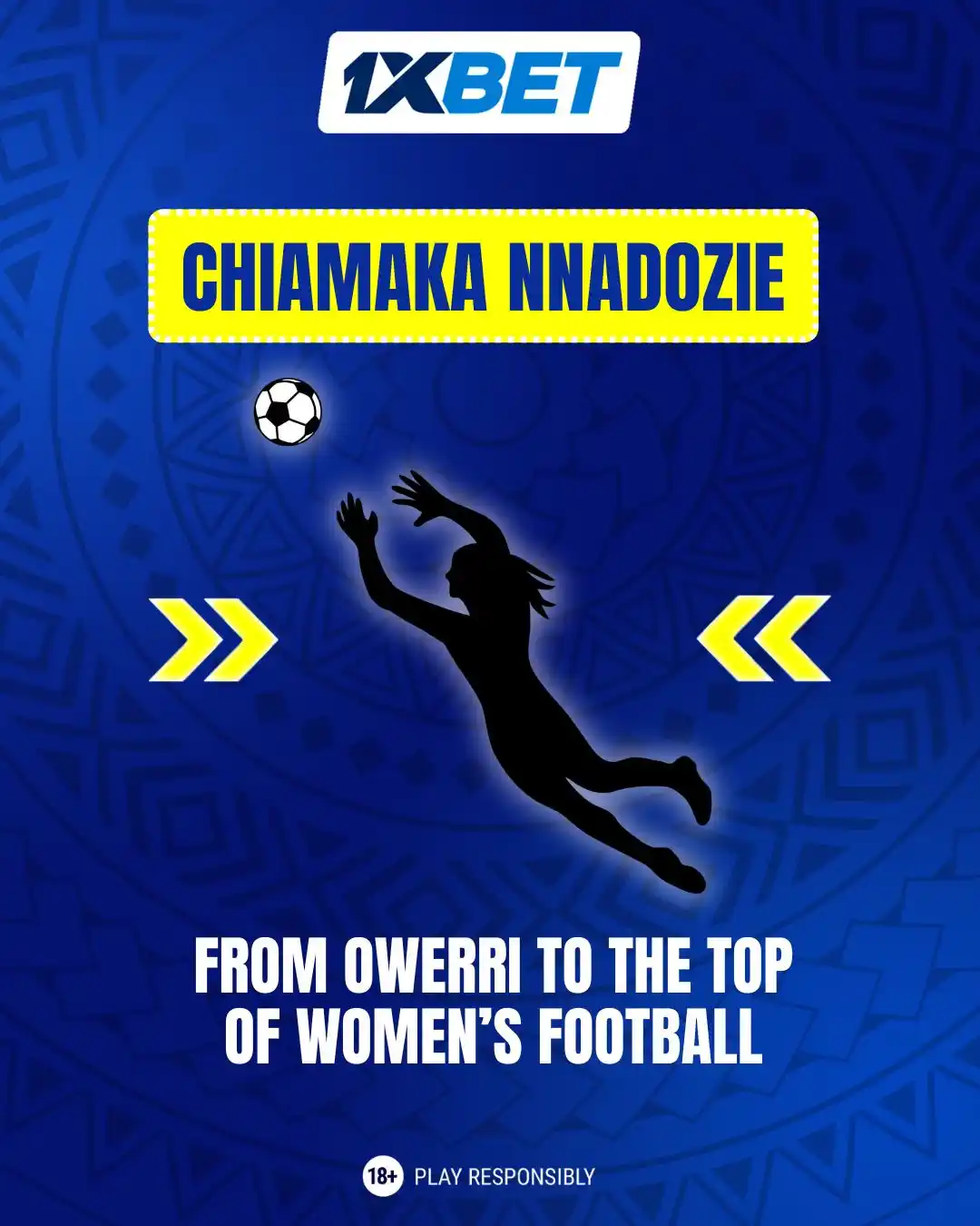 Image from 1xBet Nigeria: Chiamaka Nnadozie 🧤🇳🇬 — Africa’s No.1 Goalkeeper From Owerri to Pa...