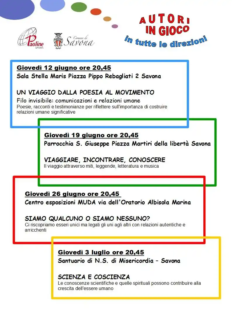 Image from Visit Savona: 📆 Giovedì 19 giugno ⌚️ Ore 20.45 📍 Parrocchia San Giuseppe (Piazza M...