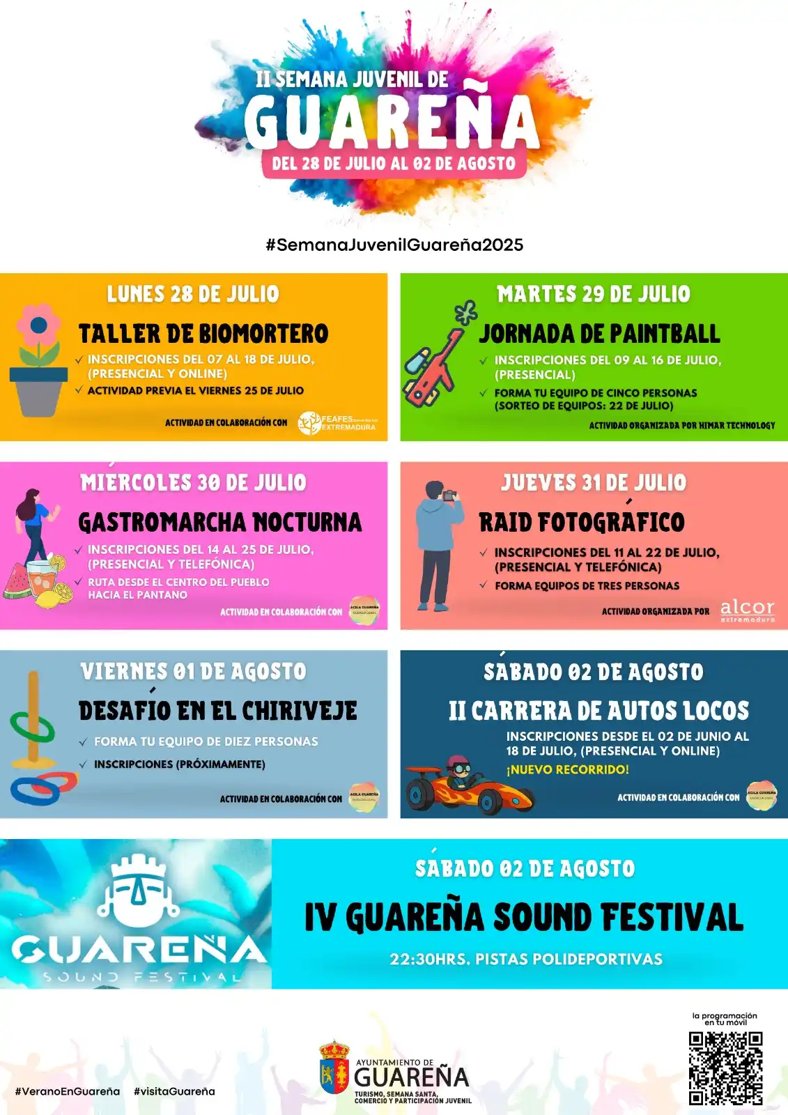 Image from #Guareña: ℹ️ Guareña celebrará su II Semana Juvenil entre el 28 de Julio y el 02...