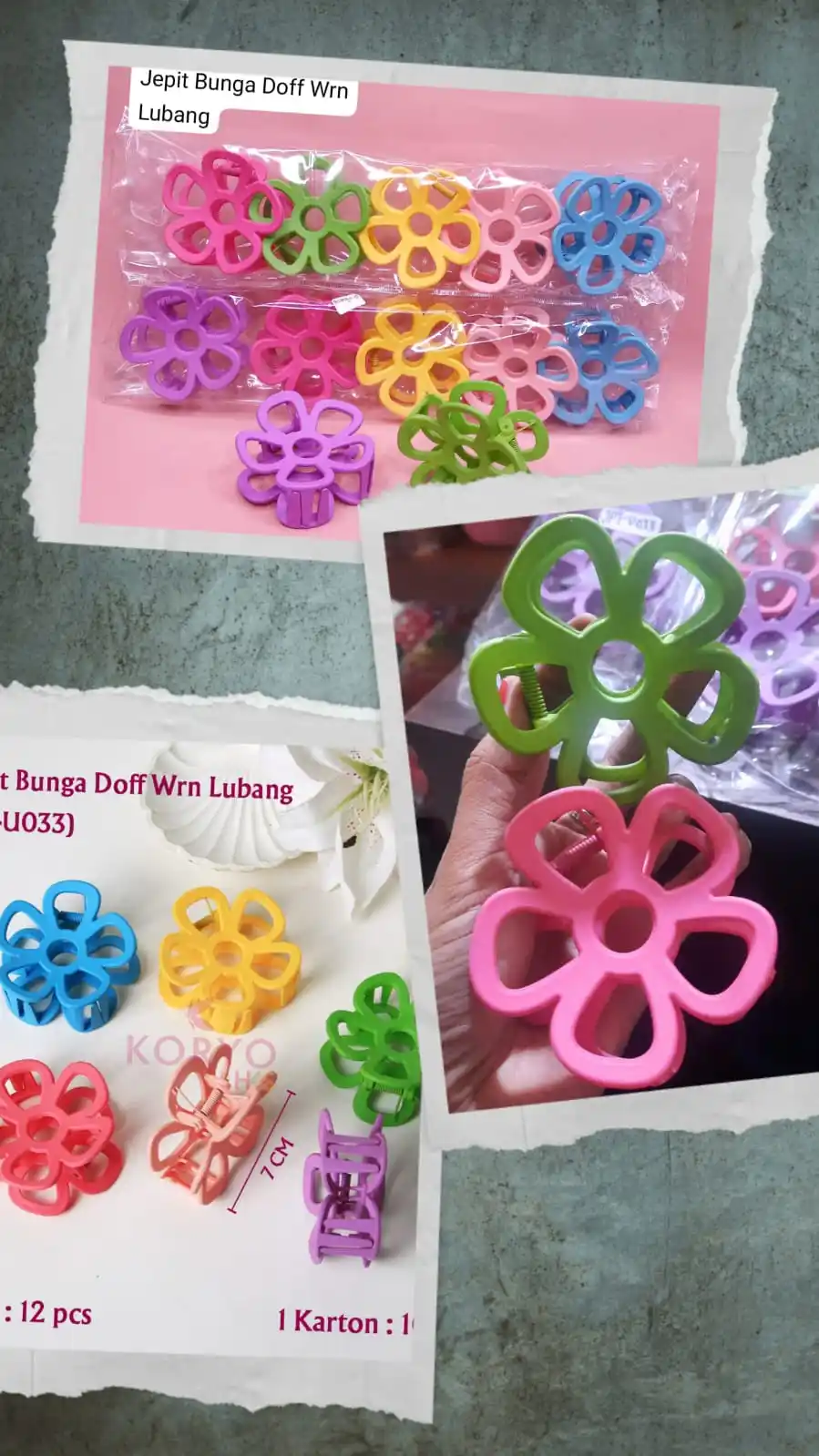 Image from GROSIR MURAH LENGKAP: *Jepit Daisy Doff dari harga 67k/12pcs jadi 60.300/12pcs*...