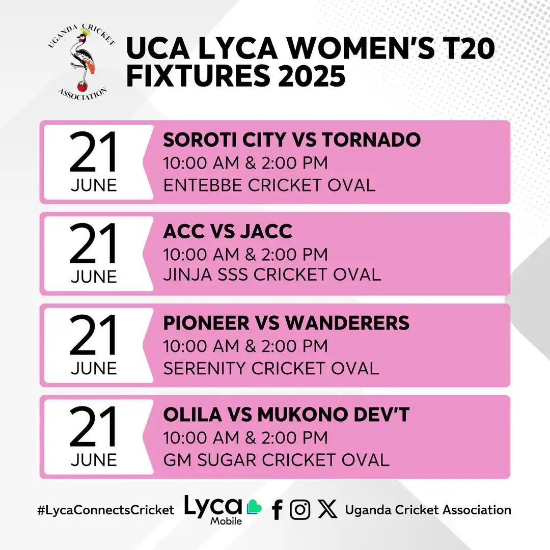 Image from Uganda Cricket Association: More action in the UCA Lyca Women’s T20 League this weekend, with game...