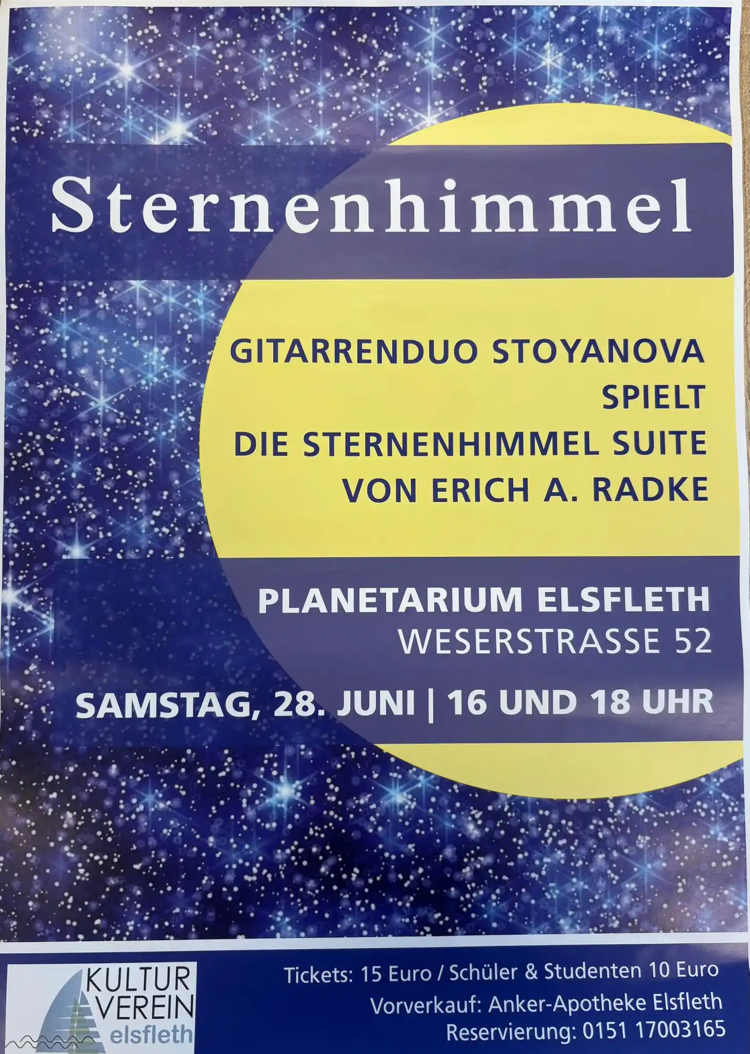 Image from Rund um Elsfleth: ⭐️Musik unterm Sternenhimmel⭐️ 🎫 Tickets für dieses wirklich außergew...
