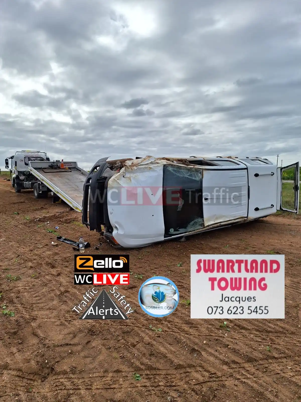 Image from WCLive Traffic & Safety Alerts: MVA R45 between Malmesbury and Hopefield, 15 km outside Malmesbury <a ...