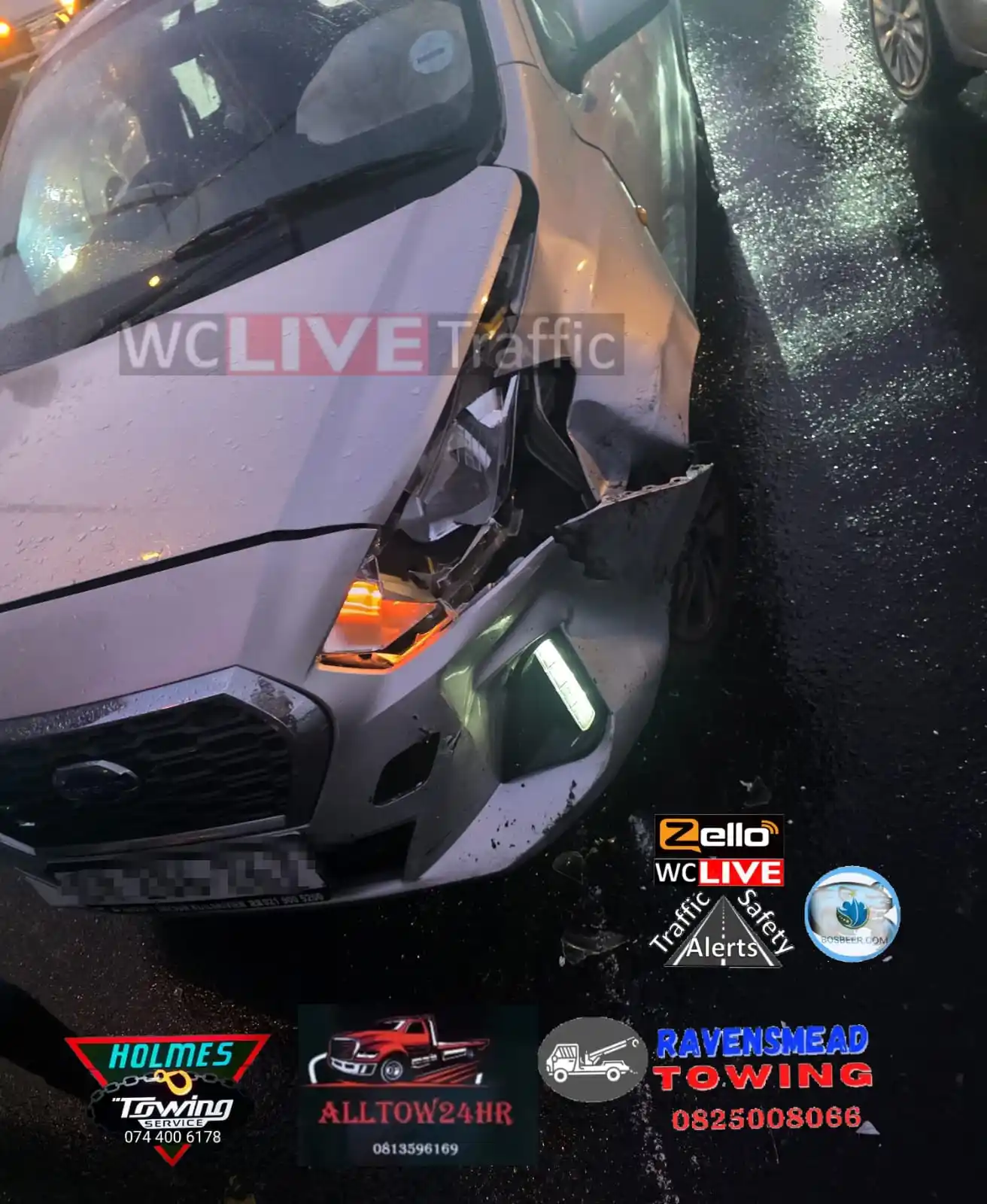 Image from WCLive Traffic & Safety Alerts: MVA Stellenbosch Arterial and Belhar Drive <a class="text-blue-500 hov...