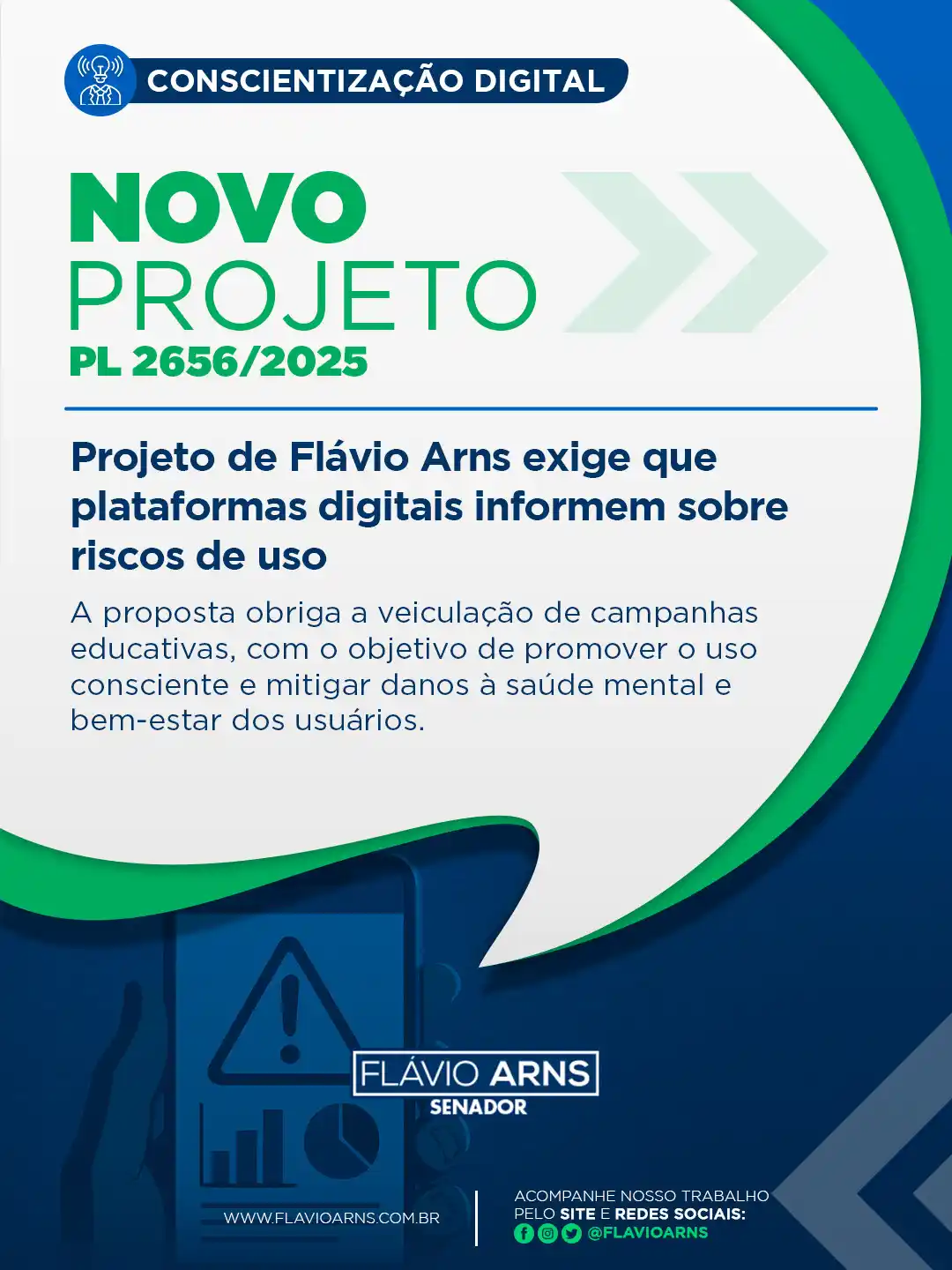 Image from Senador Flávio Arns: O senador Flávio Arns apresentou o PL 2.656/2025, que objetiva criar a...