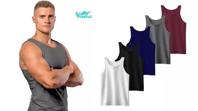 Image from JOAO_PSX PROMOÇÕES: 🚨 PARA DESTACAR OS 42 DE BRAÇO  📢 Kit 5 Camisetas Regatas Masculina ...