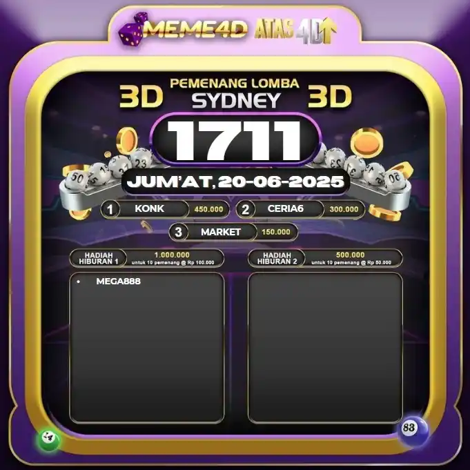 Image from ATAS4D✨: SELAMAT KEPADA PEMENANG LOMBA SYDNEY LOTTO 20 JUNI 2025 RESULT SYDNEY...