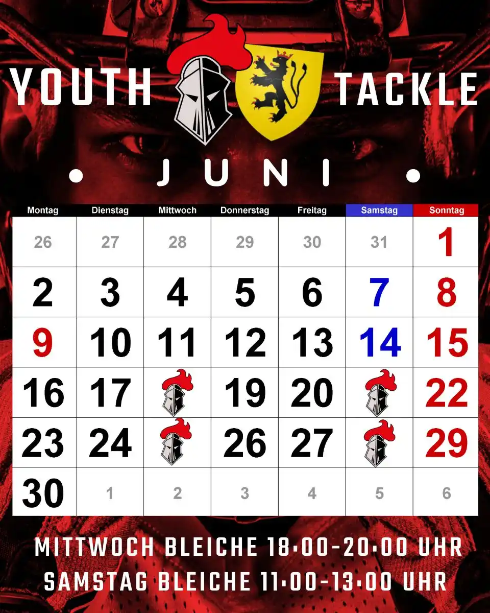 Image from Franken Knights: So trainiert unser U16 / U19 Team im Juni. Die erste Ferienwoche ist k...