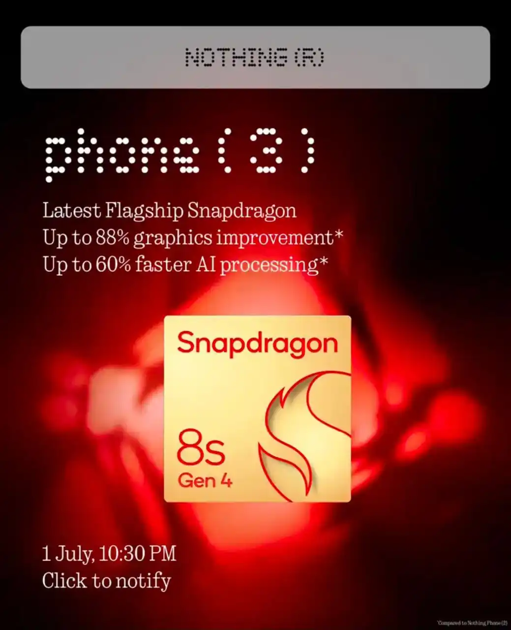 Image from PrathapGTech : The upcoming Nothing Phone (3) will be powered by the latest flagship ...