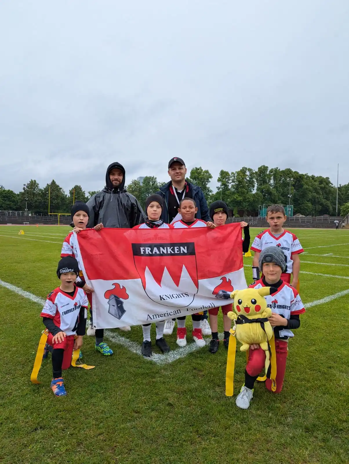 Image from Franken Knights: Unser U9 Flagfootball-Team bleibt weiterhin ungeschlagen! Trotz nasser...