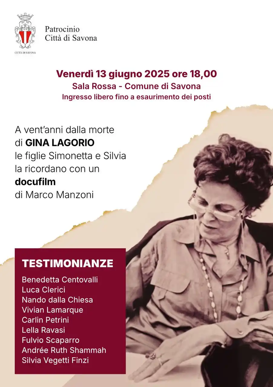 Image from Visit Savona: 📆 Venerdì 13 giugno  ⌚️ Ore 18 📍 Palazzo Civico (Sala Rossa) 🗣 A ve...