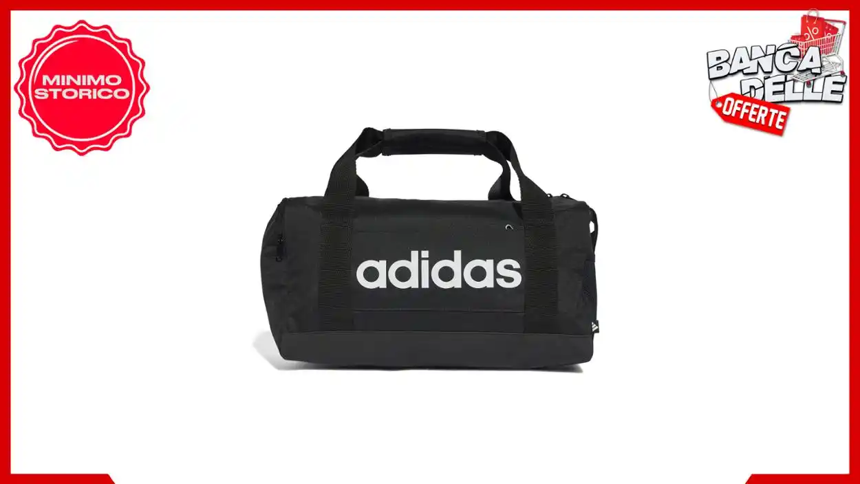Image from Banca delle Offerte: *🎒 adidas Essentials Linear Duffel Bag, Borsone Unisex-Adulto, Black/...