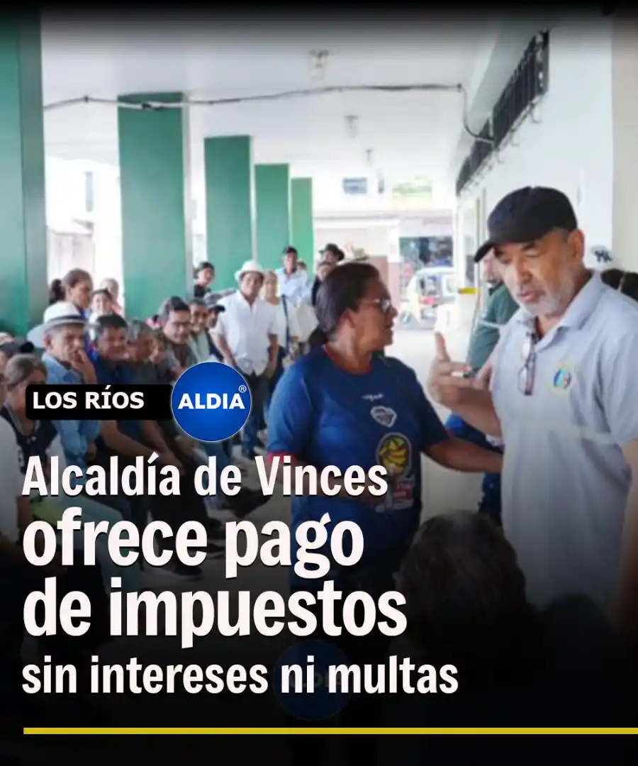 Image from ALDIA: Así es como puede aplicar al descuento de impuestos en Vinces: https:/...