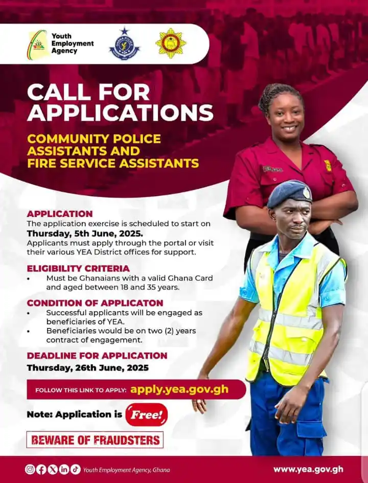 Image from 𝐃𝐄𝐍𝐒𝐈𝐓𝐘★⃝𝐈𝐍𝐒𝐏𝐈𝐑𝐄𝐑░⃝🌹: CALL FOR APPLICATIONS!  The Youth Employment Agency (YEA) is inviting ...