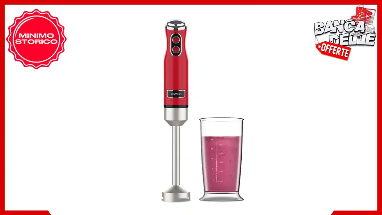 Image from Banca delle Offerte: *😱 CHE PREZZO FOLLE 😱* *🏠 Cecotec Frullatore a Immersione Retro Po...