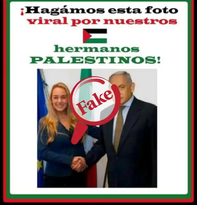 Image from Cotejo.info: *Circula en WhatsApp una supuesta foto de Lilian Tintori junto al prim...