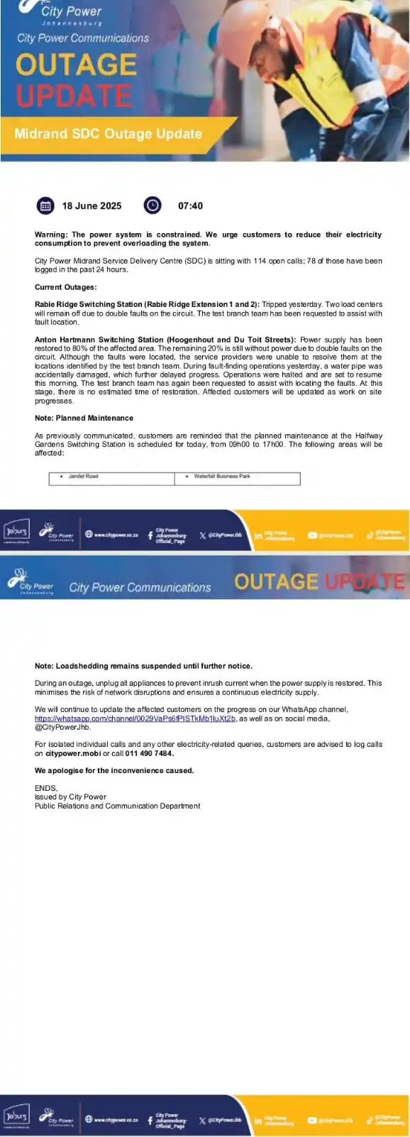 Image from Midrand SDC Outage Updates: <a class="text-blue-500 hover:underline cursor-pointer" href="/hashtag...