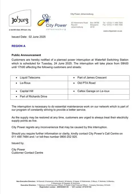 Image from Midrand SDC Outage Updates: <a class="text-blue-500 hover:underline cursor-pointer" href="/hashtag...