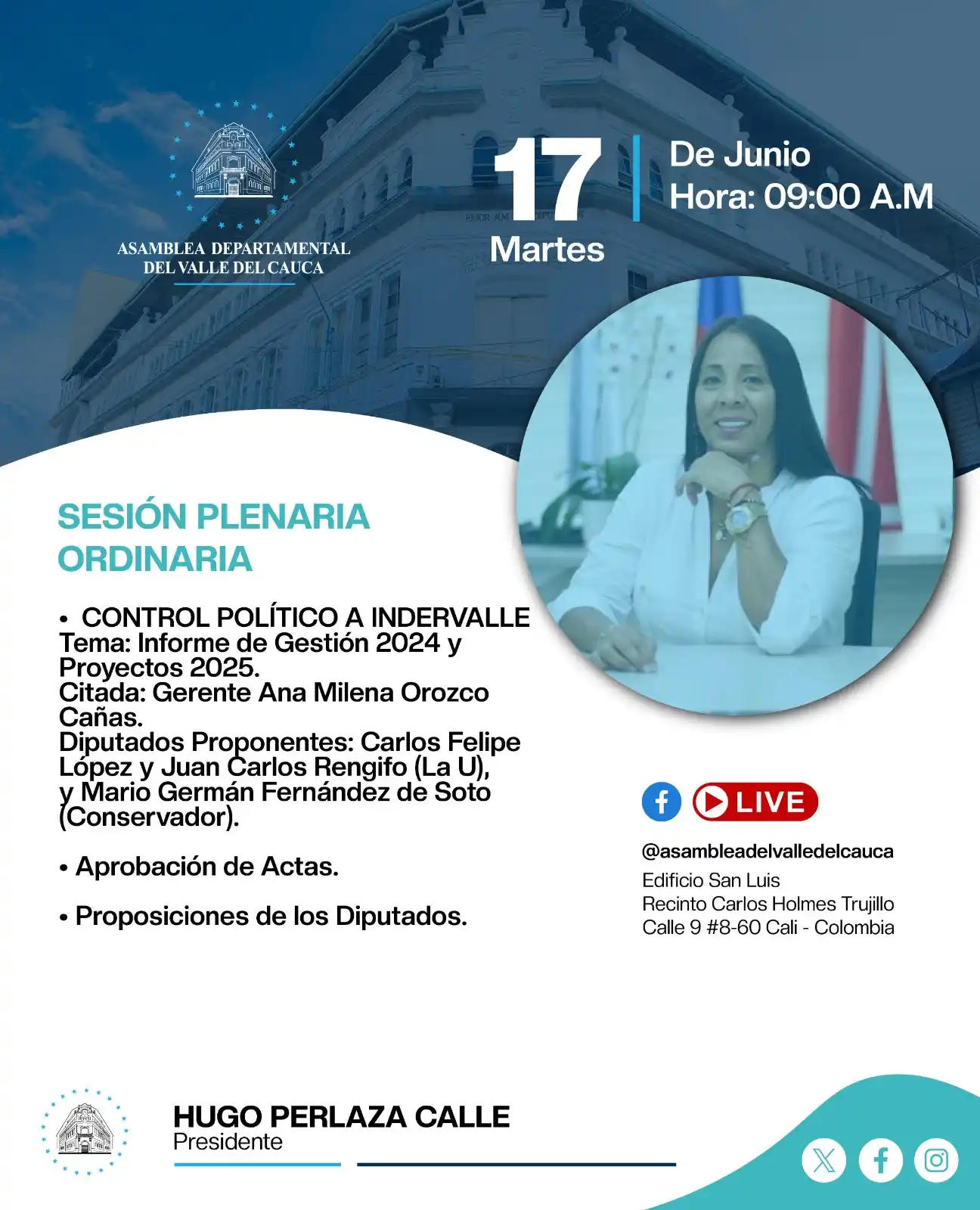 Image from Asamblea Departamental del Valle del Cauca: Consulta el Informe de Indervalle en: https://asamblea.valledelcauca.g...