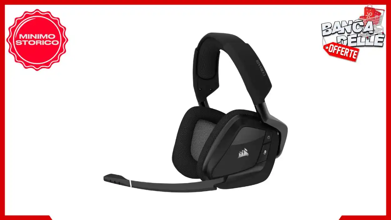 Image from Banca delle Offerte: *🎮 CORSAIR VOID RGB ELITE Cuffia da Gioco Senza Fili - Suono Surround...