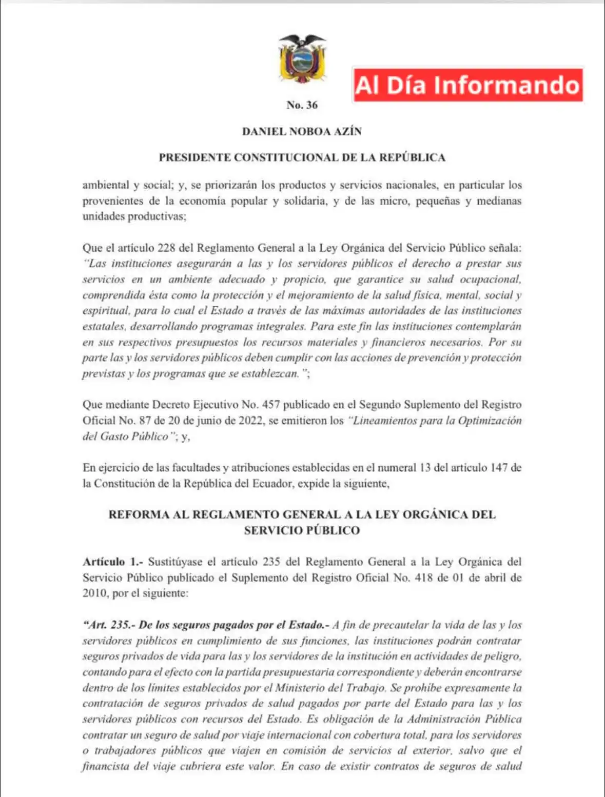 Image from AL DIA INFORMADO: 💢<a class="text-blue-500 hover:underline cursor-pointer" href="/hasht...