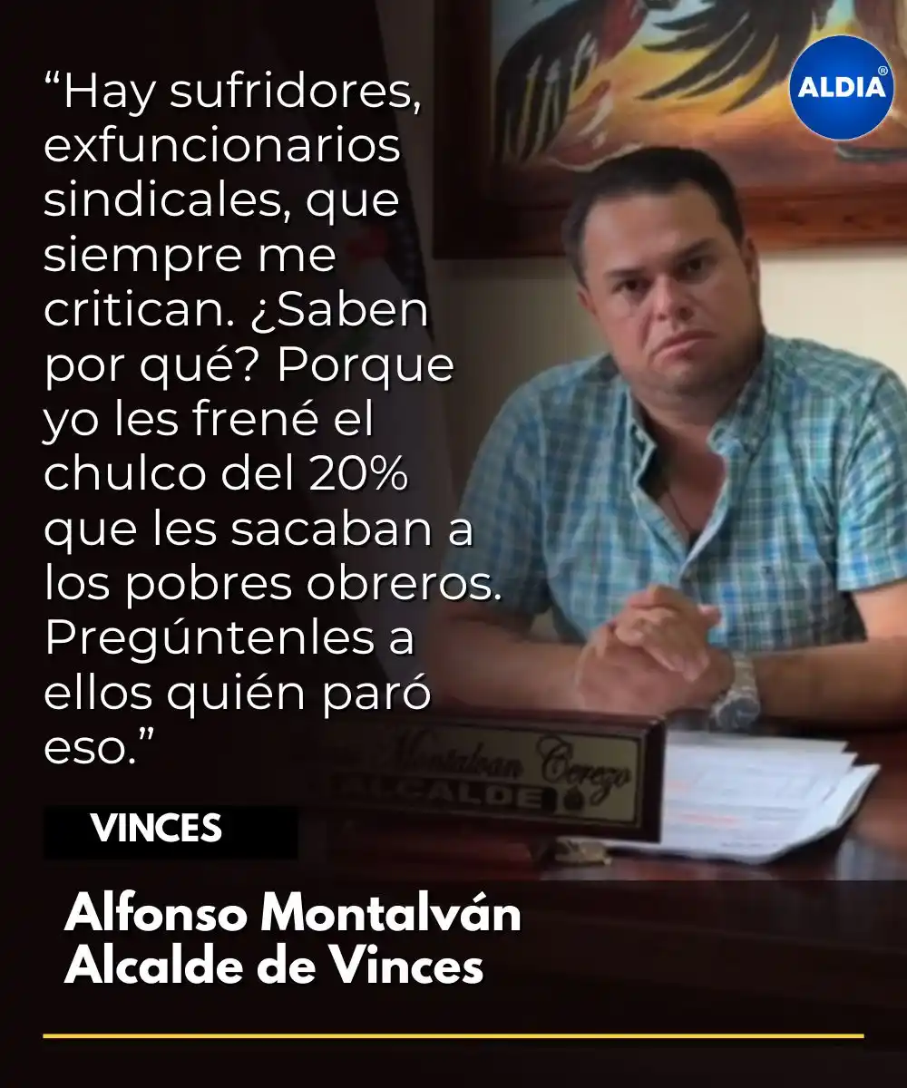 Image from ALDIA: El alcalde de Vinces, Alfonso Montalván, explica los cuestionamientos ...