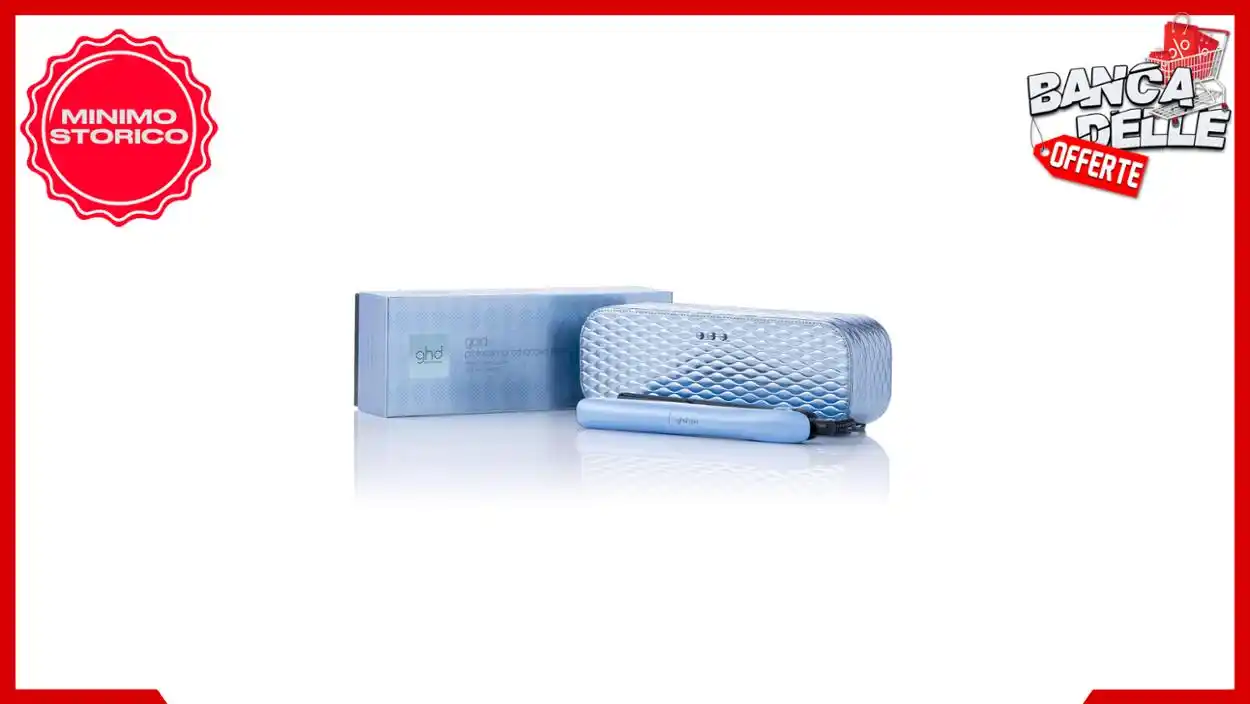 Image from Banca delle Offerte: *💇‍♀️ ghd Gold Styler in Blu Ghiaccio con cofanetto Iced Luxe - Styli...
