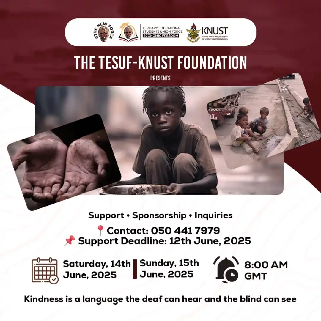 Image from 𝐃𝐄𝐍𝐒𝐈𝐓𝐘★⃝𝐈𝐍𝐒𝐏𝐈𝐑𝐄𝐑░⃝🌹: *🇬🇭🎭TESUF-KNUST*🎭🇬🇭   *Tertiary Educational Students Union Force...