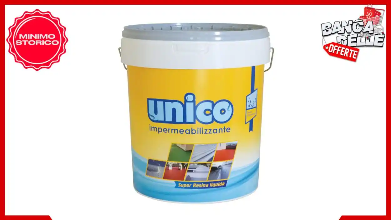Image from Banca delle Offerte: *🔨 ICOBIT Unico, Super resina liquida impermeabilizzante, Grigio, 1 k...