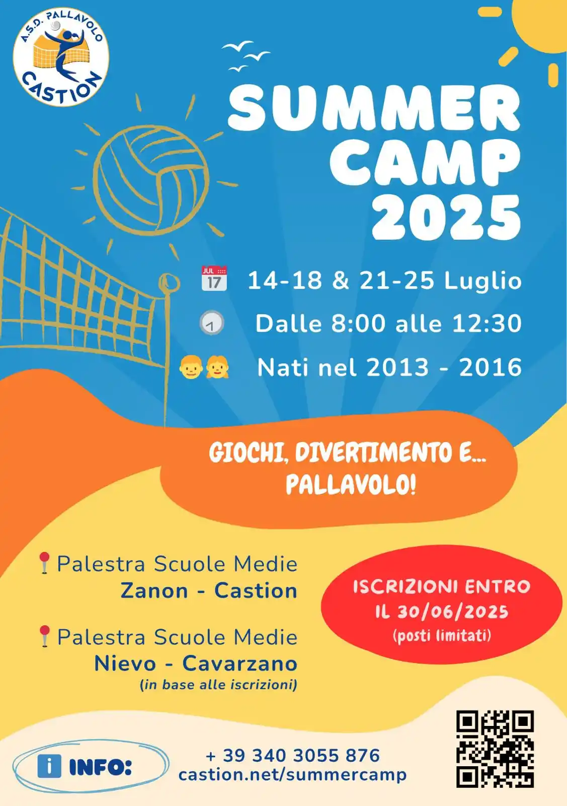 Image from Belluno Volley: ☀️ In collaborazione con l’ASD Pallavolo Castion, il Belluno Volley pa...