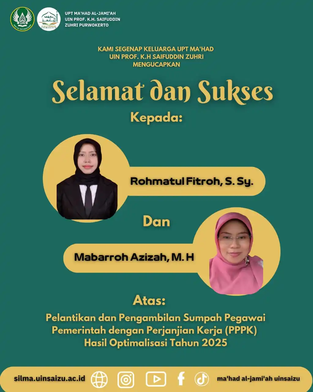 Mahad Al Jamiah UIN SAIZU Purwokerto post