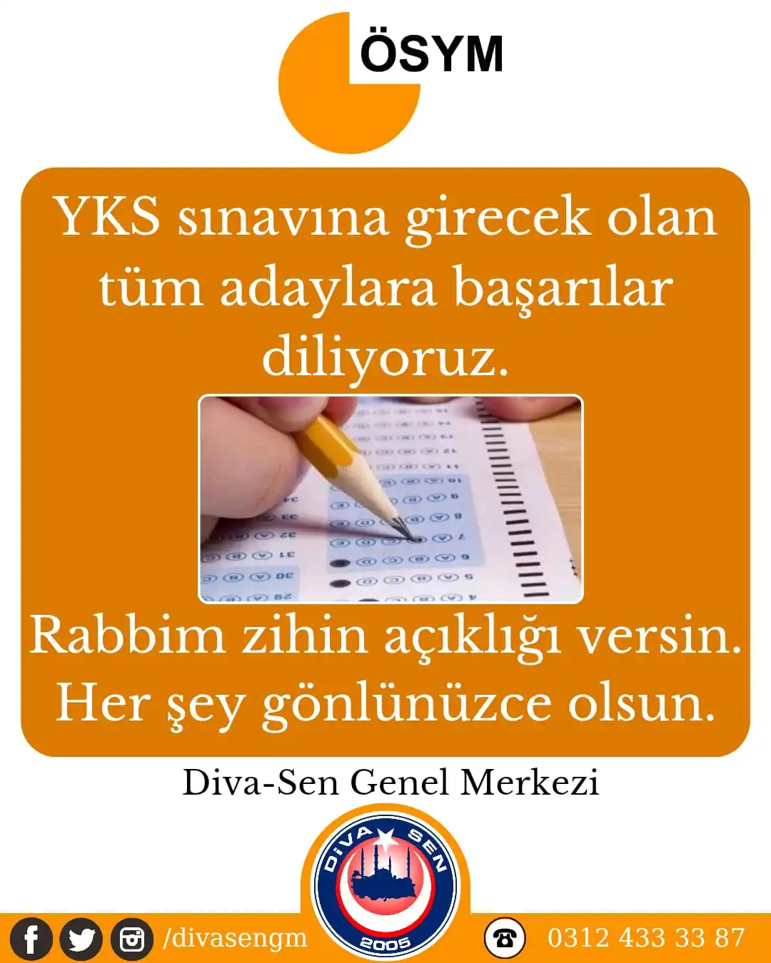 Image from Diva Sen: ⚠️ Lütfen! Sınav süresince:👇 🚘 Korna çalmayalım 🎶 Yüksek sesle müzi...