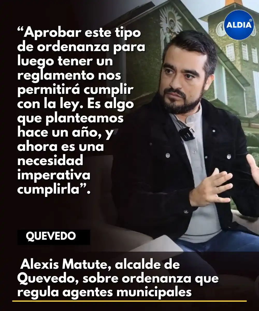 Image from ALDIA: Palabras del alcalde Alexis Matute tras aprobación de ordenanza que re...