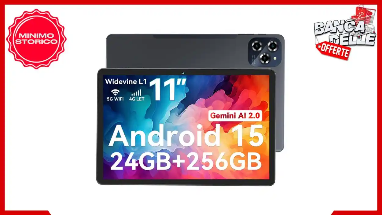 Image from Banca delle Offerte: *🔓 PROMO con COUPON 🔓*  📱 TABWEE Tablet Android 15 Gemini AI, 24GB ...
