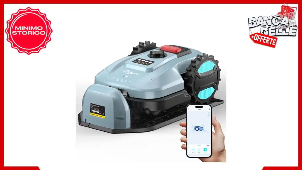 Image from Banca delle Offerte: *🔓 PROMO con COUPON 🔓* 🌿 YARDCARE E400 Robot Tagliaerba, Controllo...