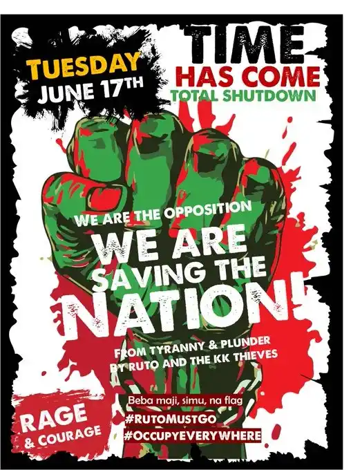 Image from SGA SECURITY UPDATES: *Protest Alert – Nationwide “Total Shutdown” Planned for Tuesday, June...