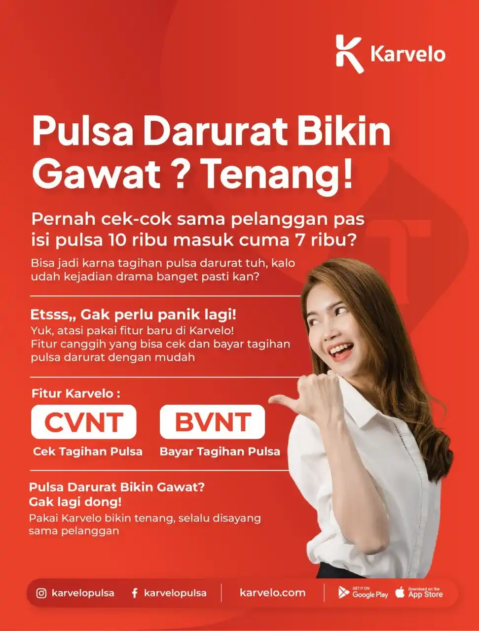 Image from Karvelo: Pulsa Darurat Bikin Gawat? Tenang!   Pernah cek-cok sama pelanggan pas...