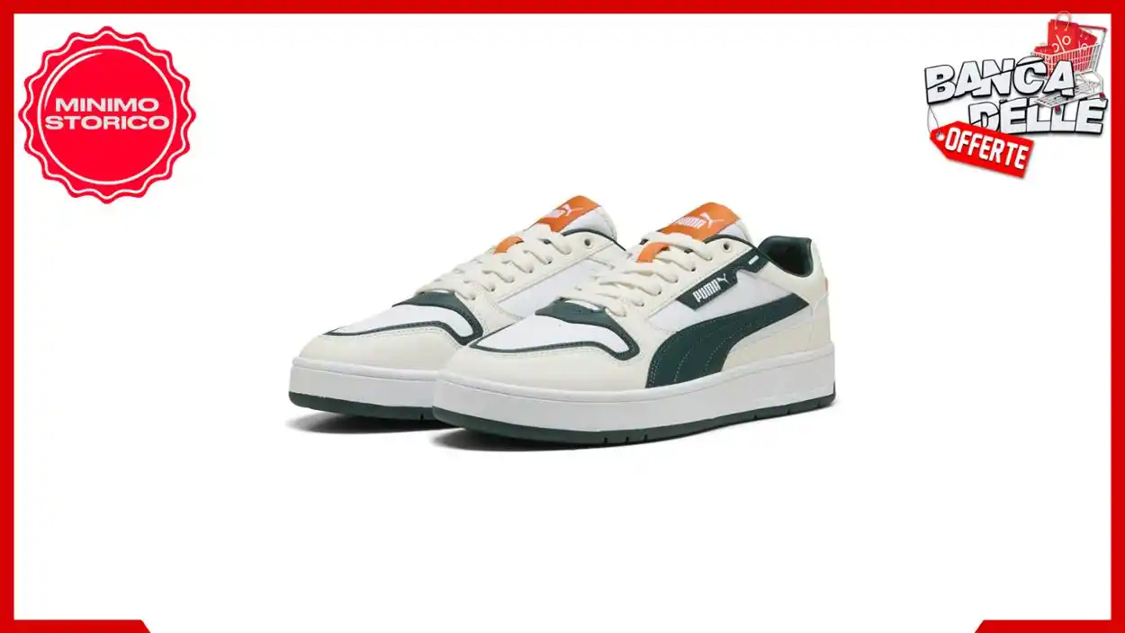 Image from Banca delle Offerte: *👟 PUMA Court Classic Street, Scarpe da Ginnastica Unisex-Adulto, Whi...