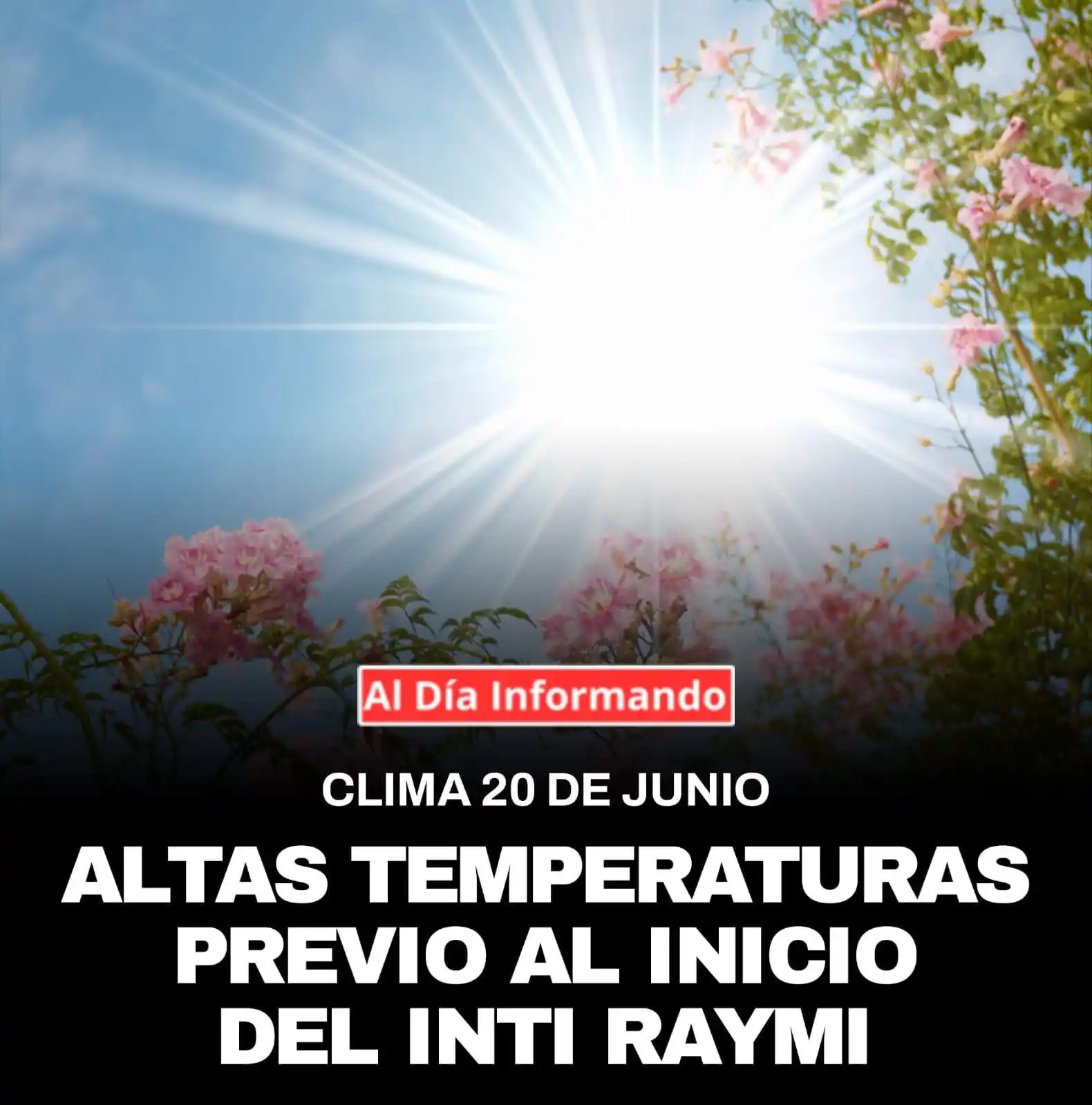 Image from AL DIA INFORMADO: Se pronostican altas temperaturas en Sierra y Costa este 20 de junio, ...