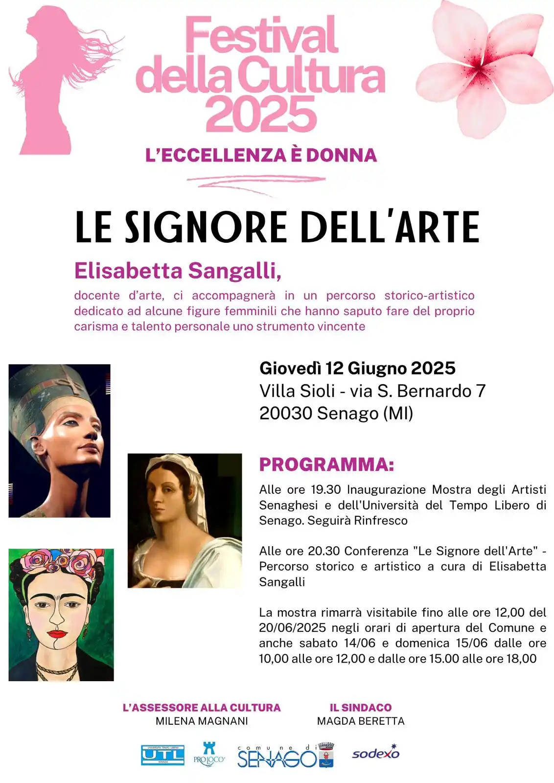 Image from Comune di Senago: SECONDA SERATA FESTIVAL DELLA CULTURA: "L’ECCELLENZA È DONNA” 🗓️ Gio...
