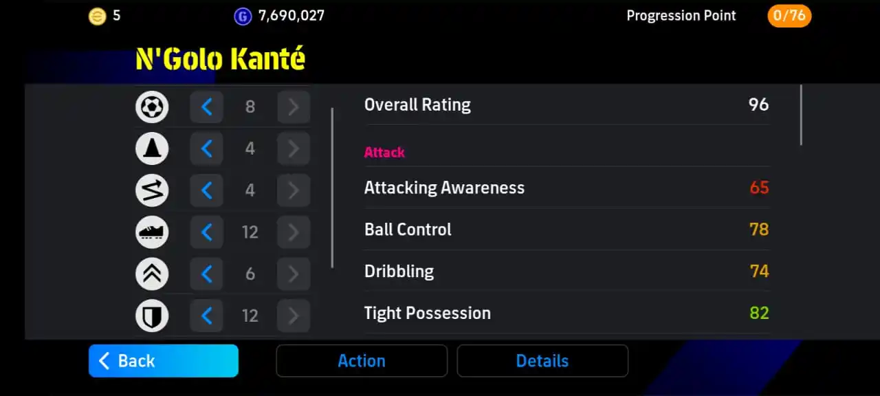 Image from eFootball: 102 kante trainings with Koeman or Spalleti booster craft: dueling...