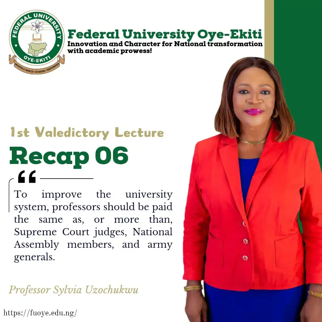 Image from Federal University Oye-Ekiti: 1st Valedictory Lecture, Federal University Oye-Ekiti - Professor Sylv...