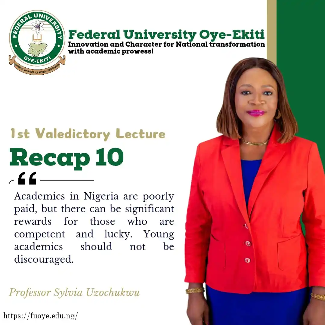 Image from Federal University Oye-Ekiti: 1st Valedictory Lecture, Federal University Oye-Ekiti - Professor Sylv...